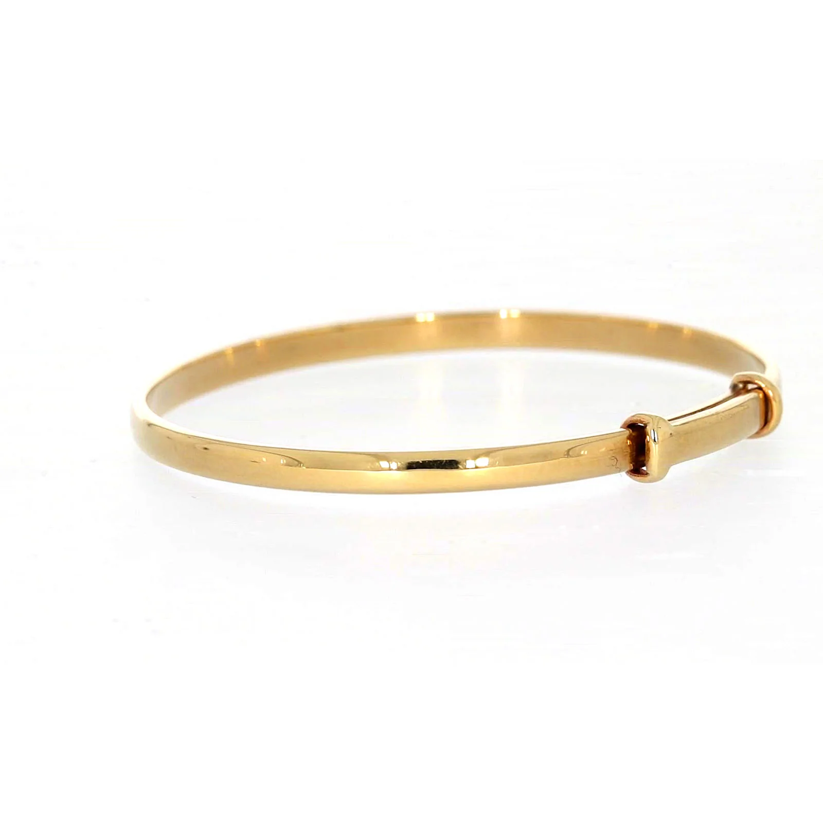 9ct Yellow Gold 34-48mm Adjustable Baby Bangle - Image 25