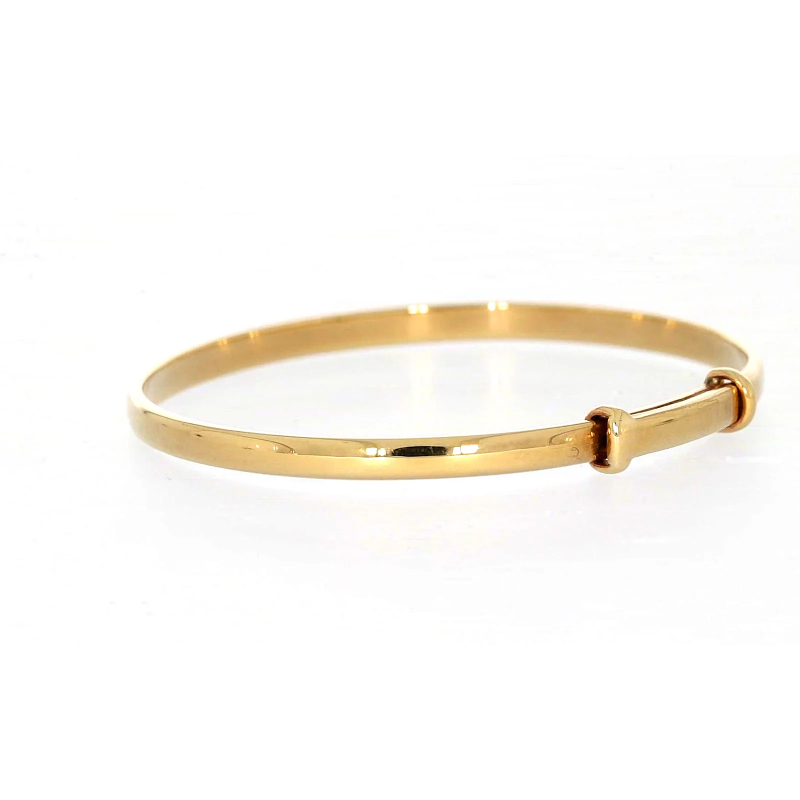 9ct Yellow Gold 34-48mm Adjustable Baby Bangle - Image 26