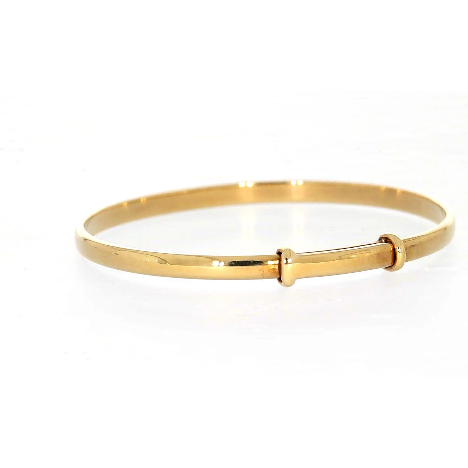 9ct Yellow Gold 34-48mm Adjustable Baby Bangle - Image 31