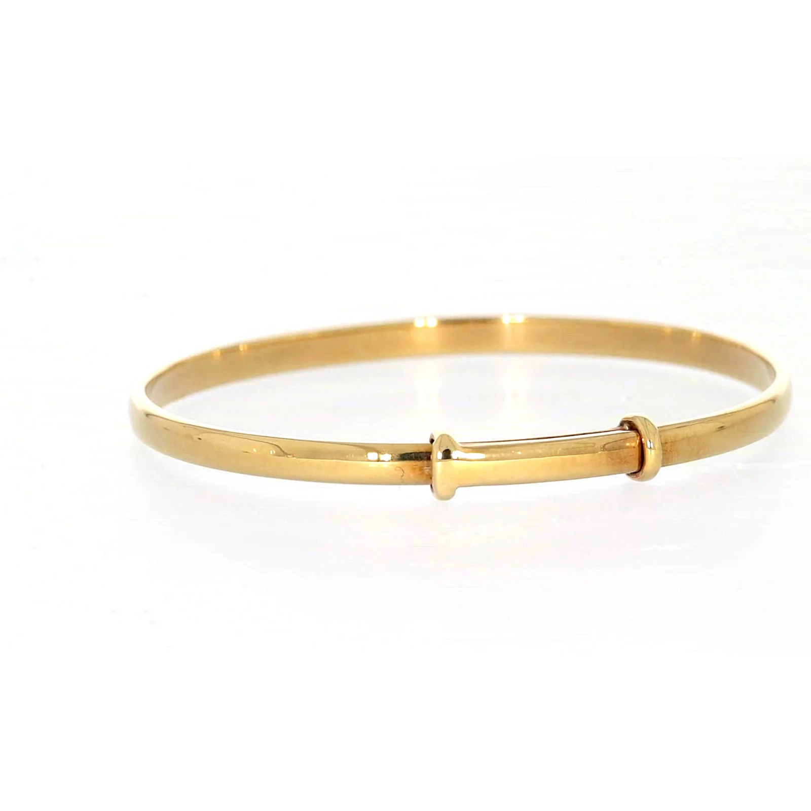 9ct Yellow Gold 34-48mm Adjustable Baby Bangle - Image 33