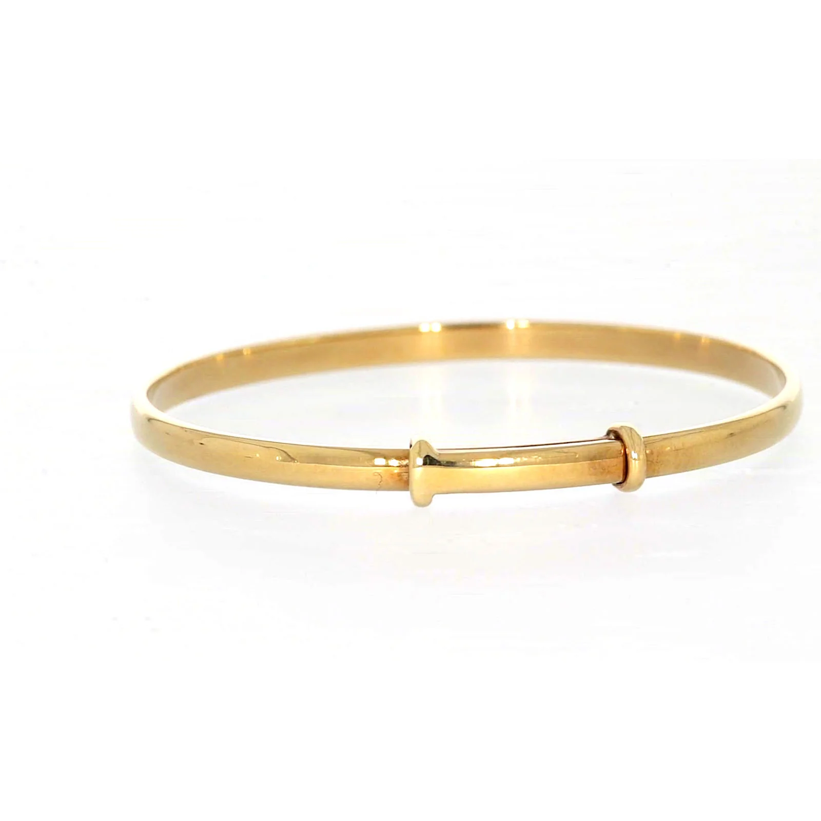 9ct Yellow Gold 34-48mm Adjustable Baby Bangle - Image 34