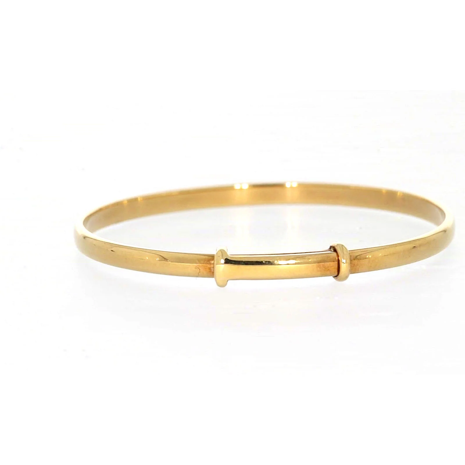 9ct Yellow Gold 34-48mm Adjustable Baby Bangle - Image 35