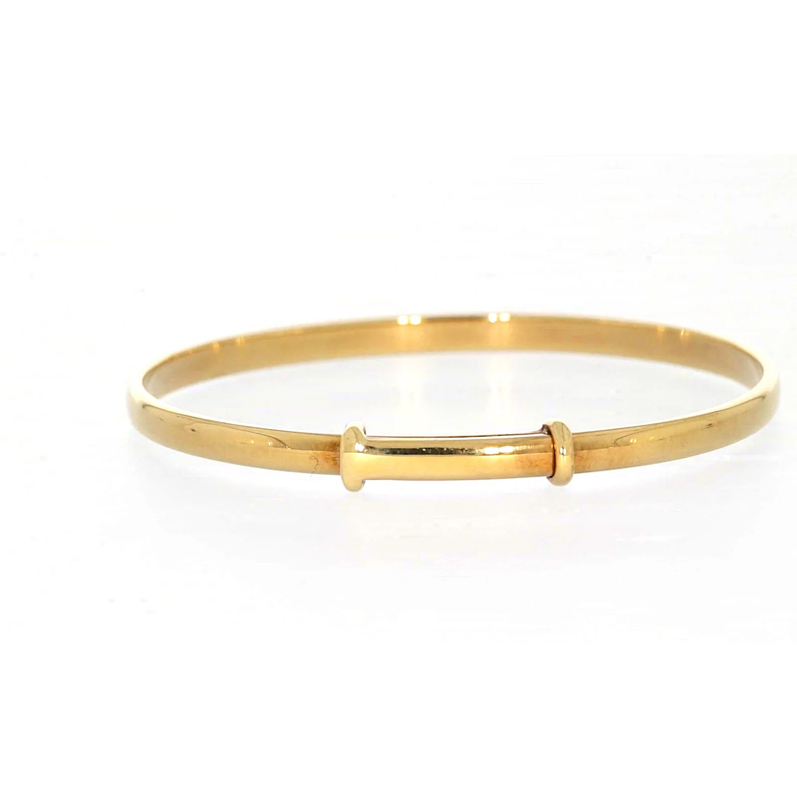 9ct Yellow Gold 34-48mm Adjustable Baby Bangle - Image 36