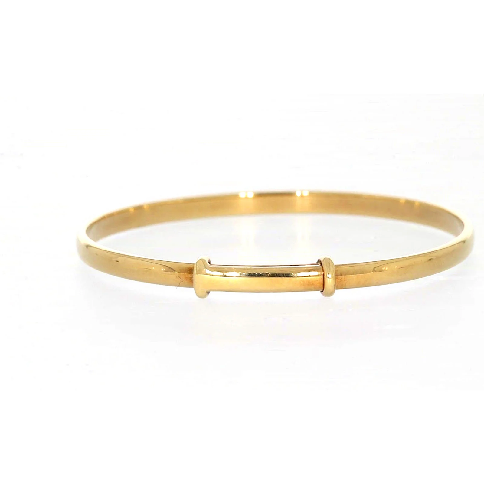 9ct Yellow Gold 34-48mm Adjustable Baby Bangle - Image 37