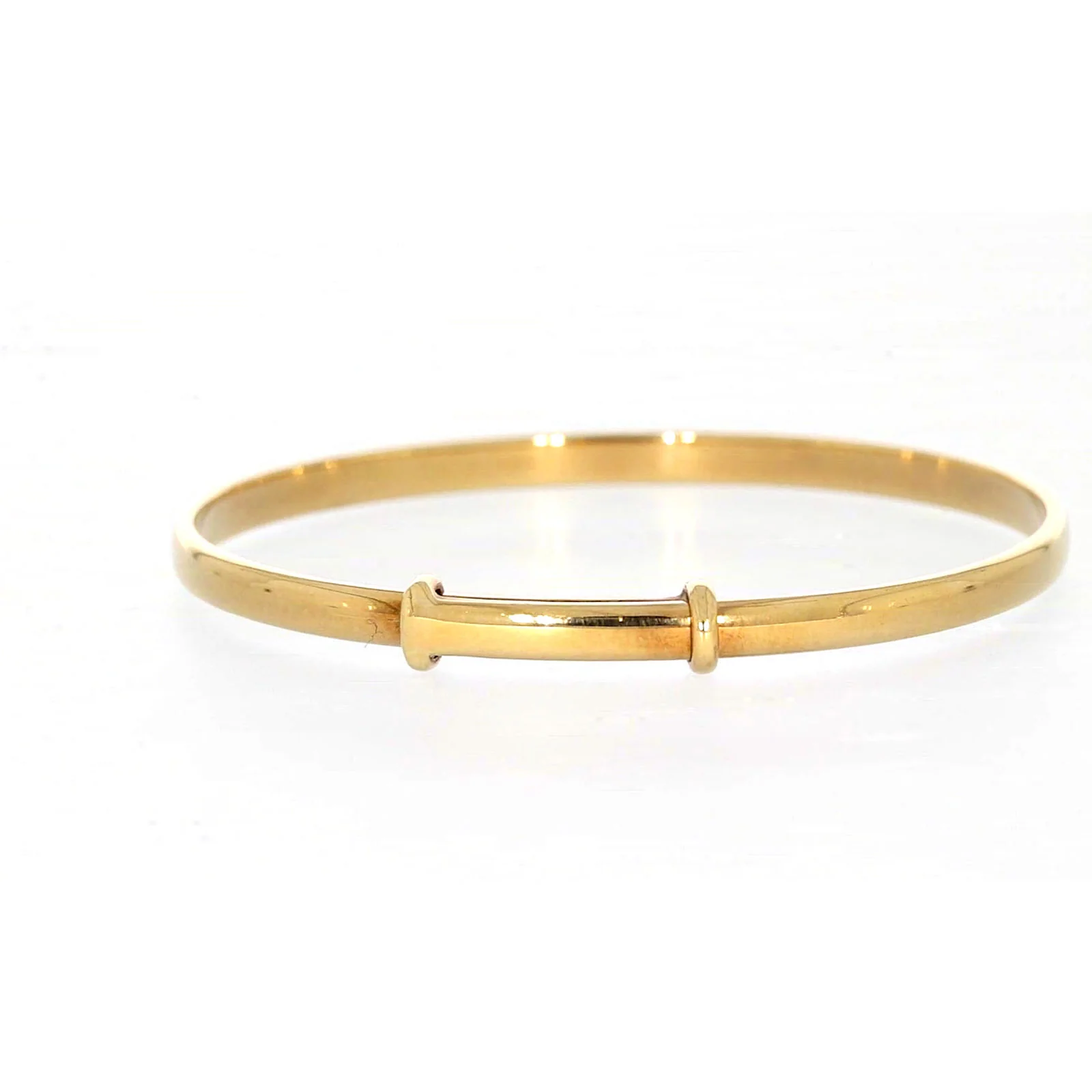 9ct Yellow Gold 34-48mm Adjustable Baby Bangle - Image 38