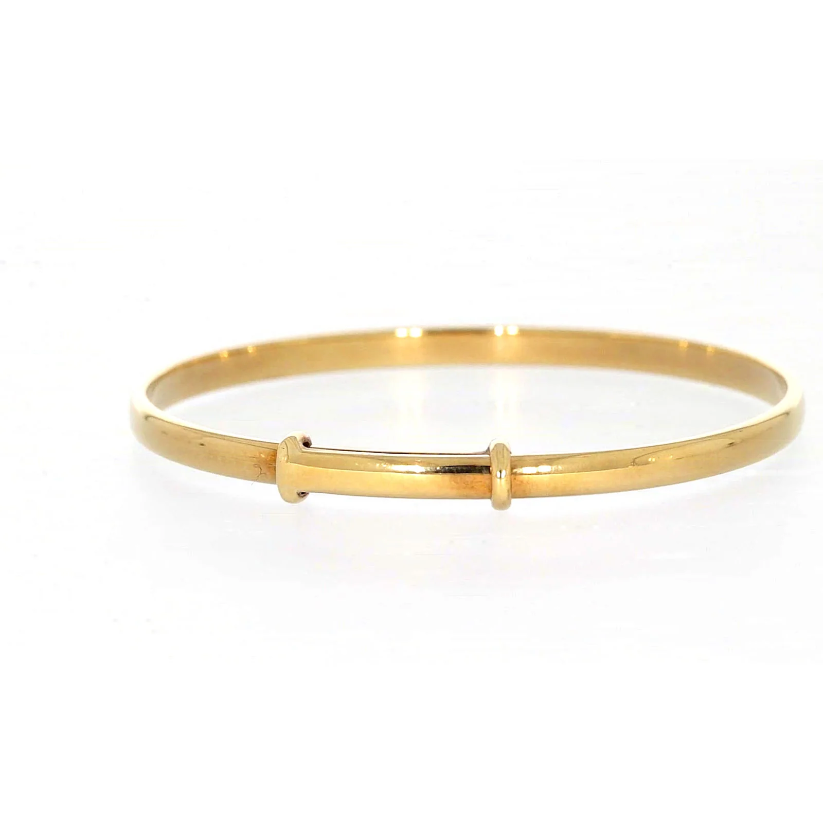 9ct Yellow Gold 34-48mm Adjustable Baby Bangle - Image 39