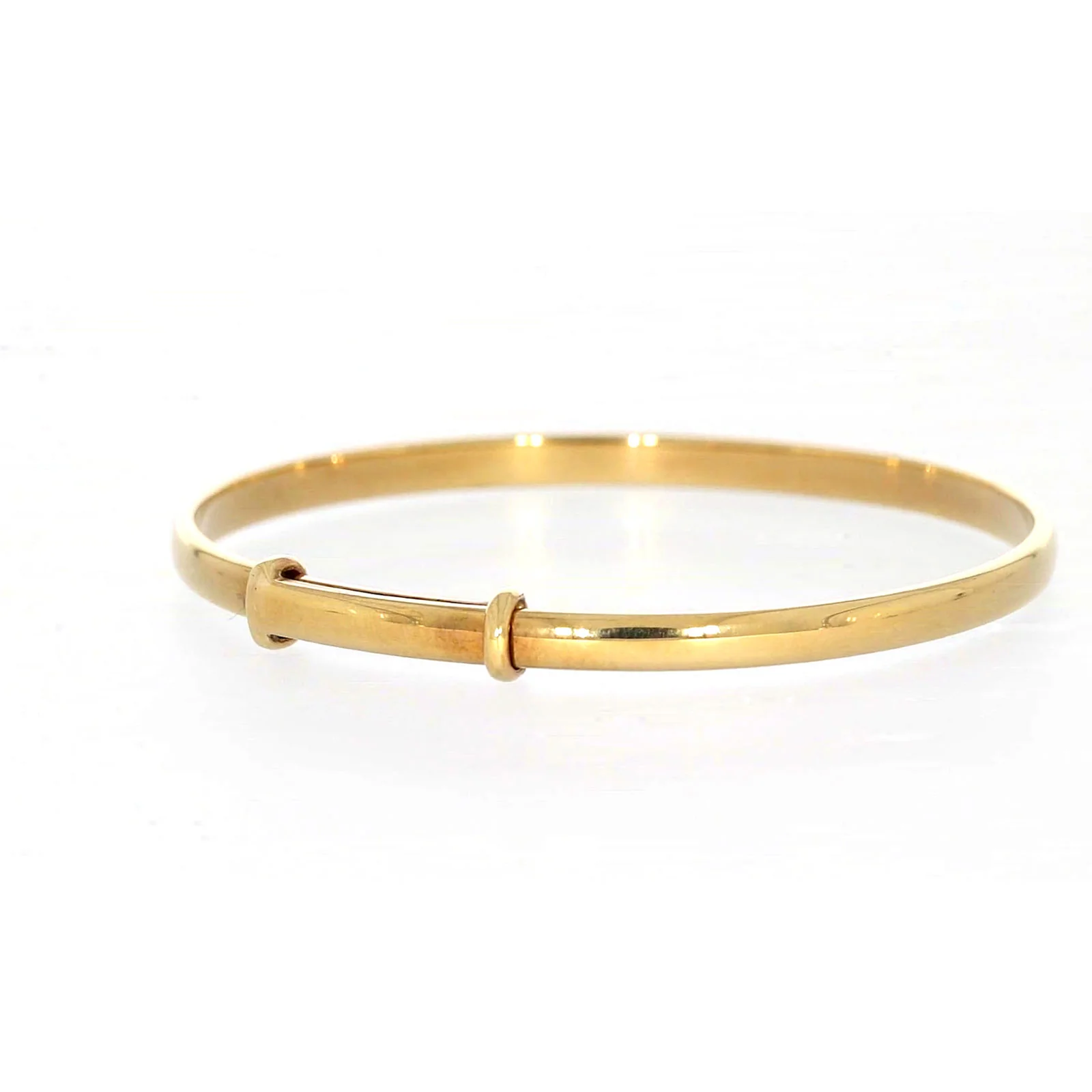 9ct Yellow Gold 34-48mm Adjustable Baby Bangle - Image 43
