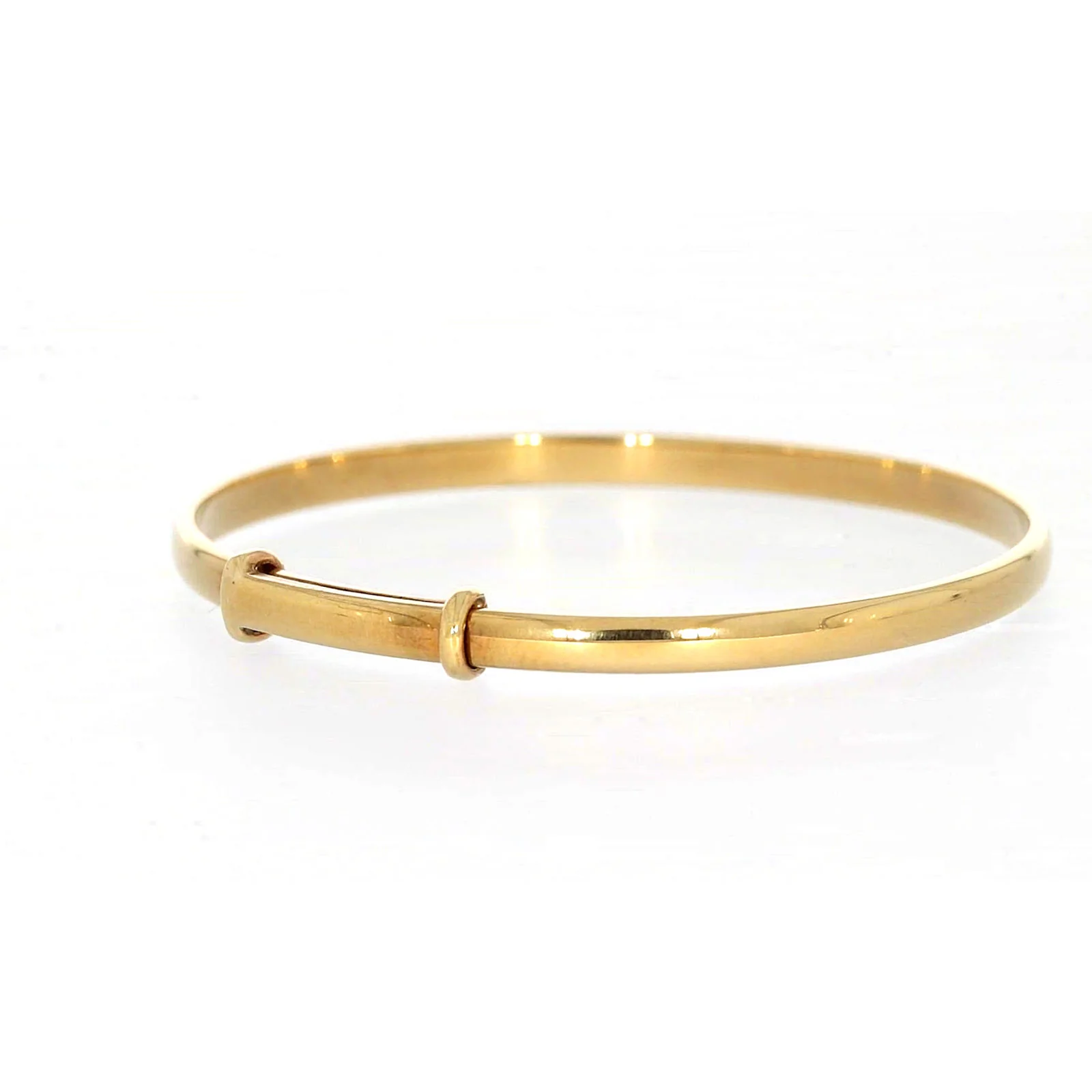 9ct Yellow Gold 34-48mm Adjustable Baby Bangle - Image 44