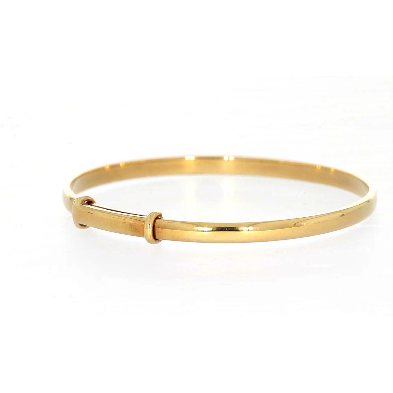 9ct Yellow Gold 34-48mm Adjustable Baby Bangle - Image 45