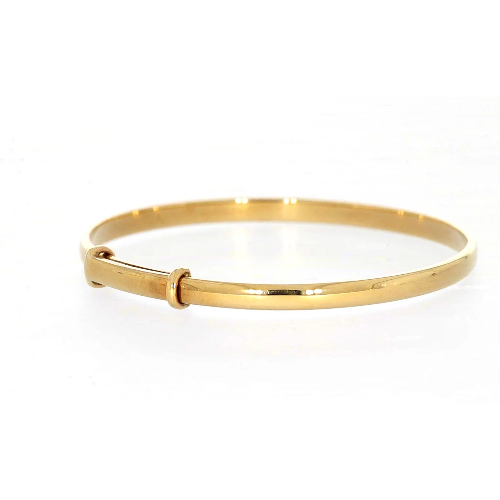 9ct Yellow Gold 34-48mm Adjustable Baby Bangle - Image 46