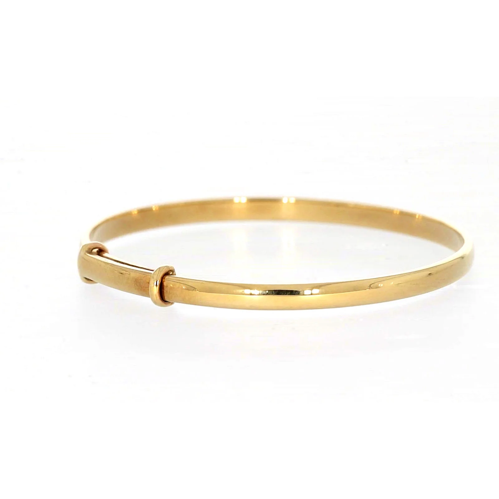 9ct Yellow Gold 34-48mm Adjustable Baby Bangle - Image 47