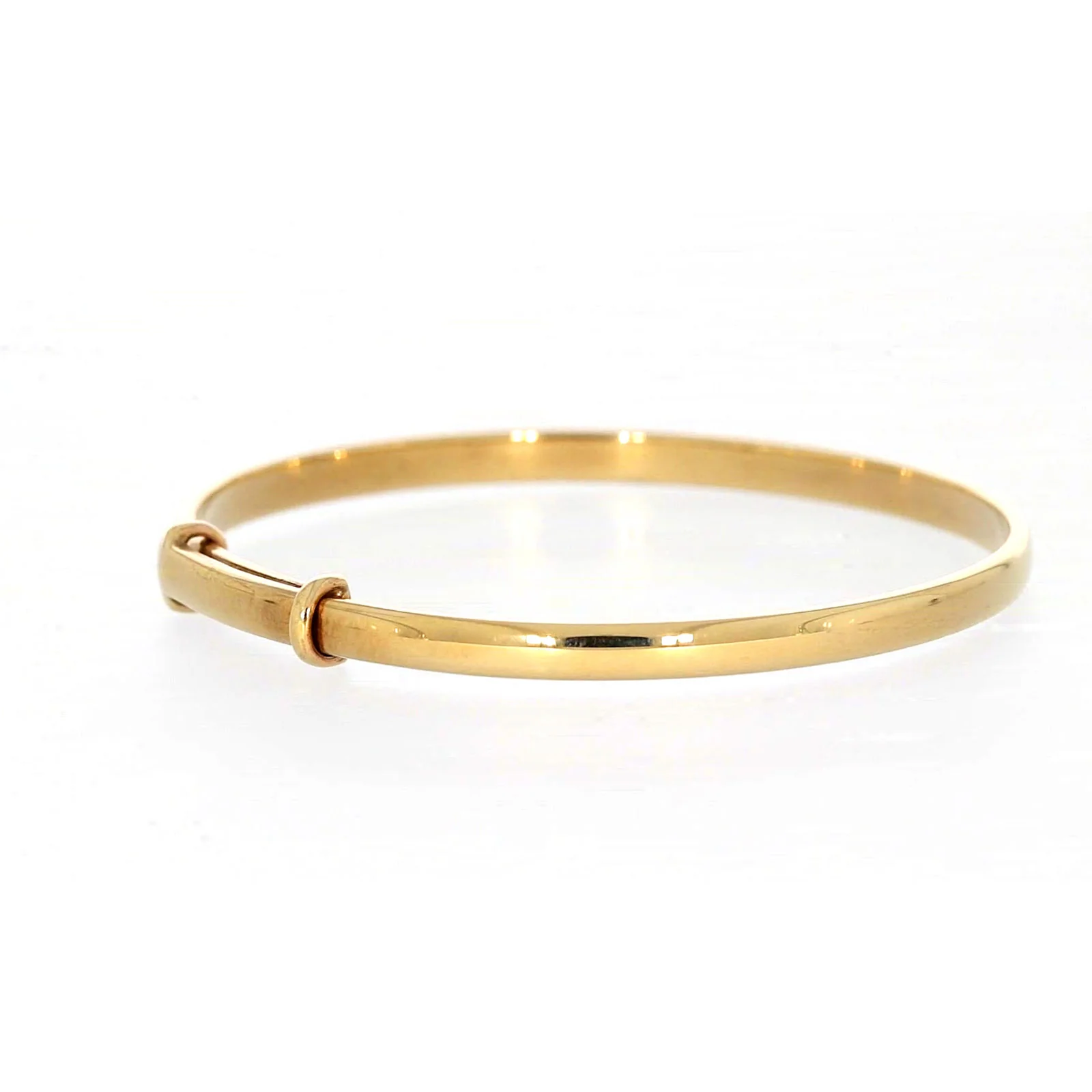 9ct Yellow Gold 34-48mm Adjustable Baby Bangle - Image 48