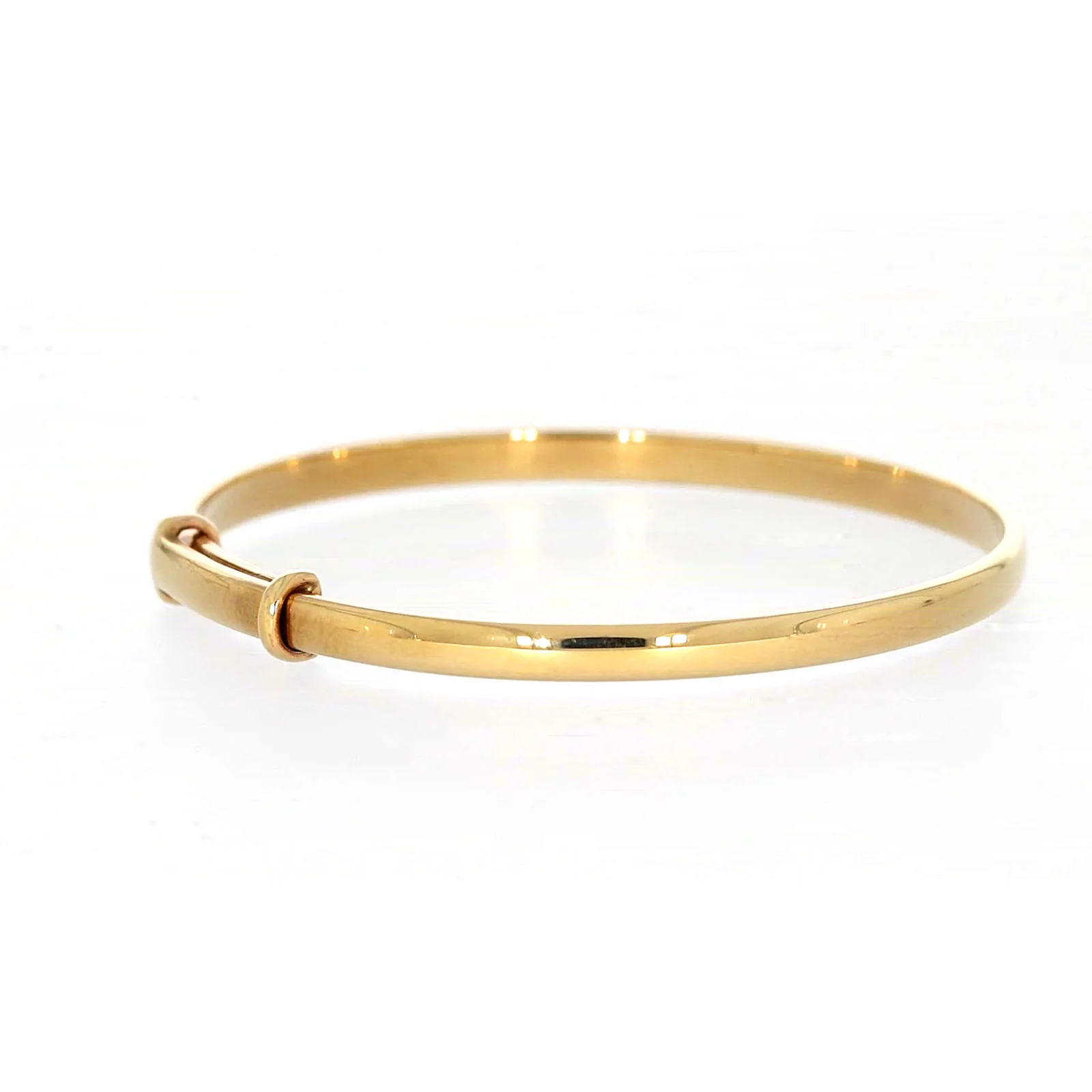 9ct Yellow Gold 34-48mm Adjustable Baby Bangle - Image 49
