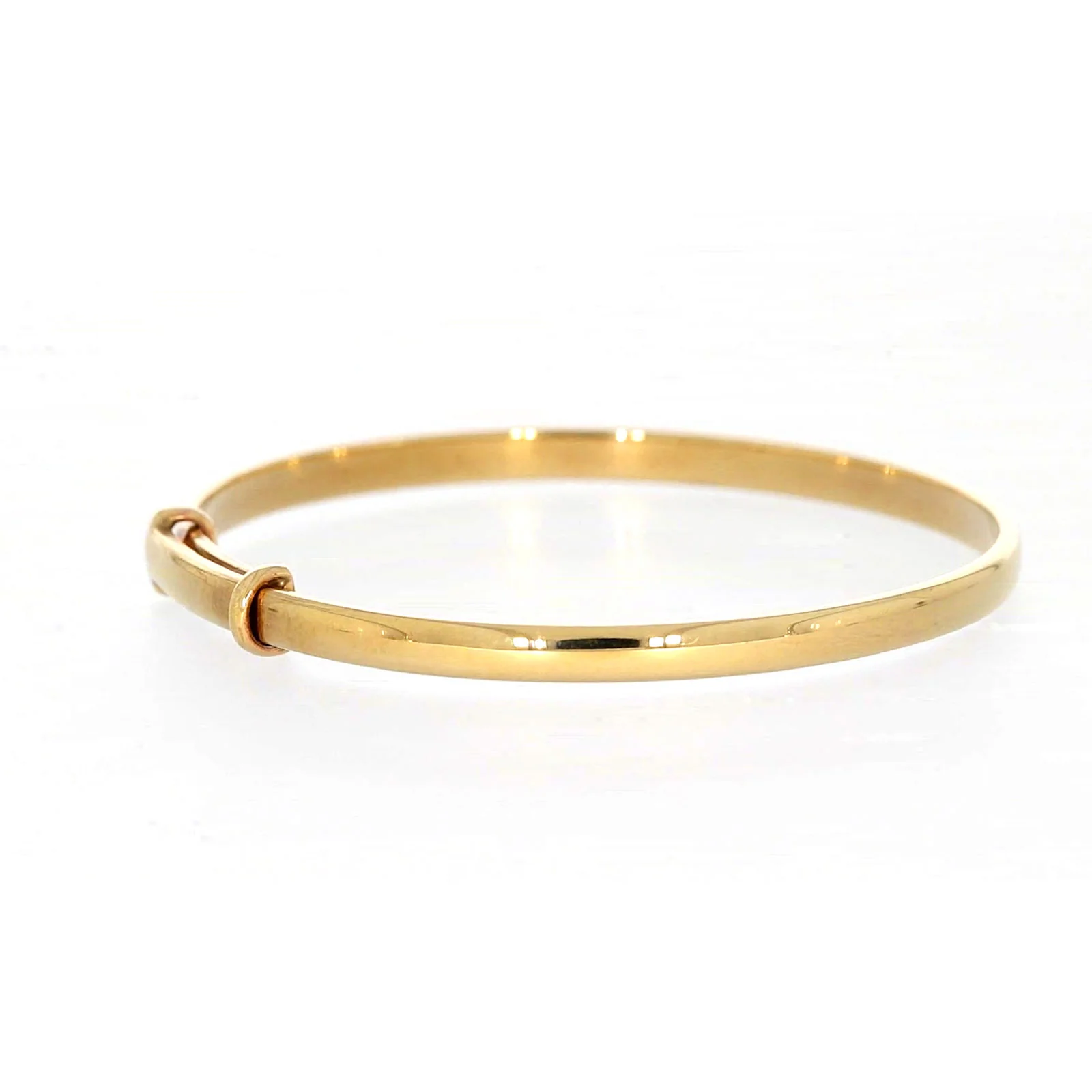9ct Yellow Gold 34-48mm Adjustable Baby Bangle - Image 50
