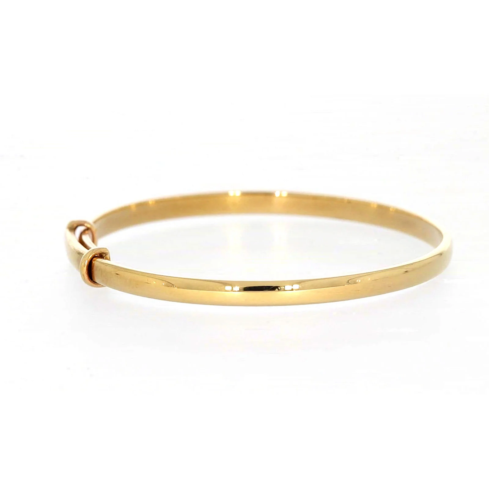 9ct Yellow Gold 34-48mm Adjustable Baby Bangle - Image 52