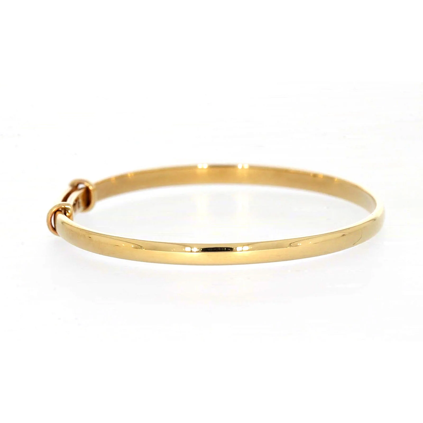 9ct Yellow Gold 34-48mm Adjustable Baby Bangle - Image 56