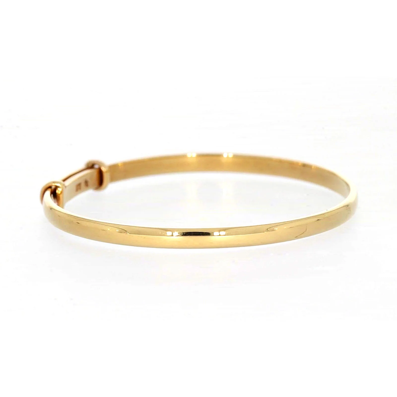 9ct Yellow Gold 34-48mm Adjustable Baby Bangle - Image 59