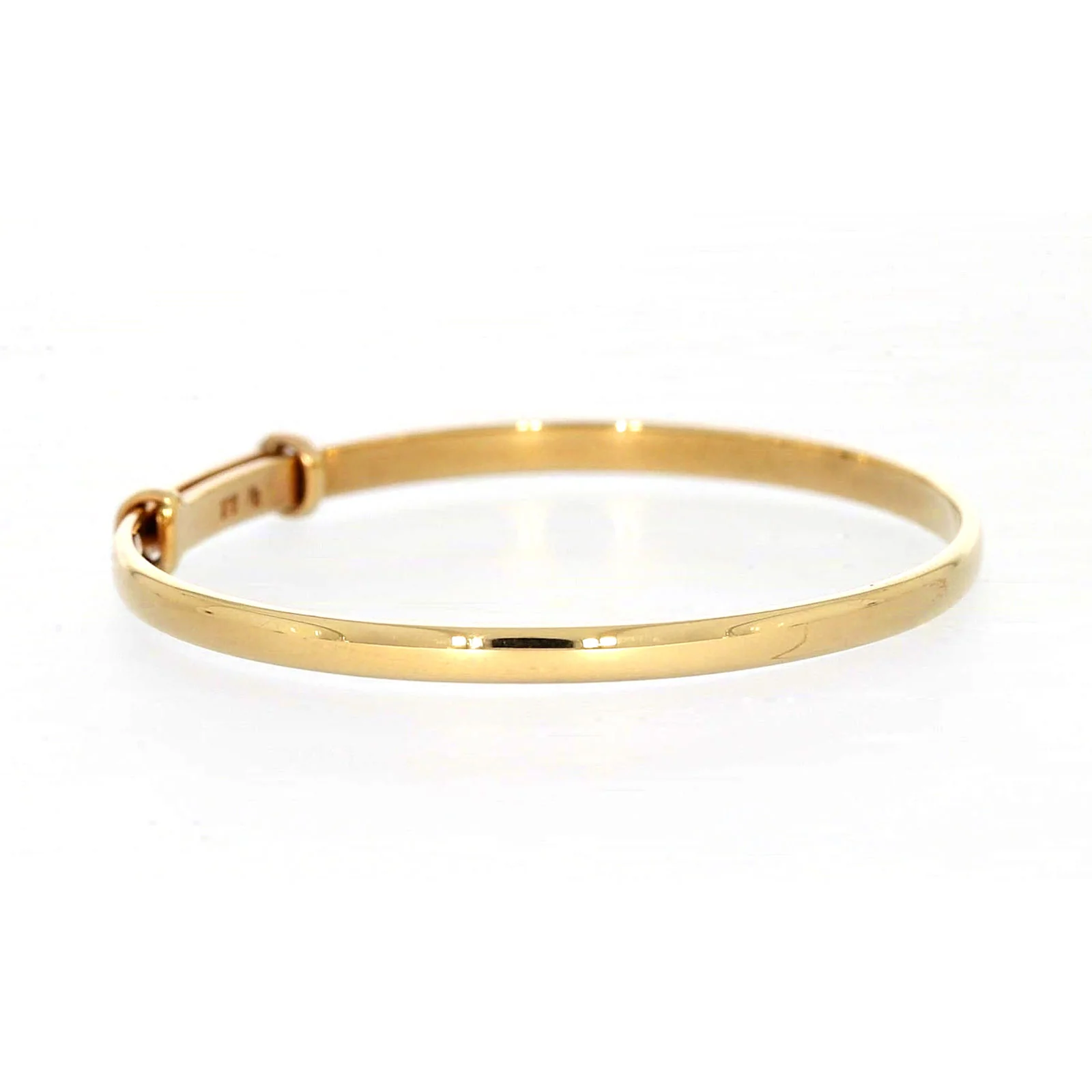 9ct Yellow Gold 34-48mm Adjustable Baby Bangle - Image 60