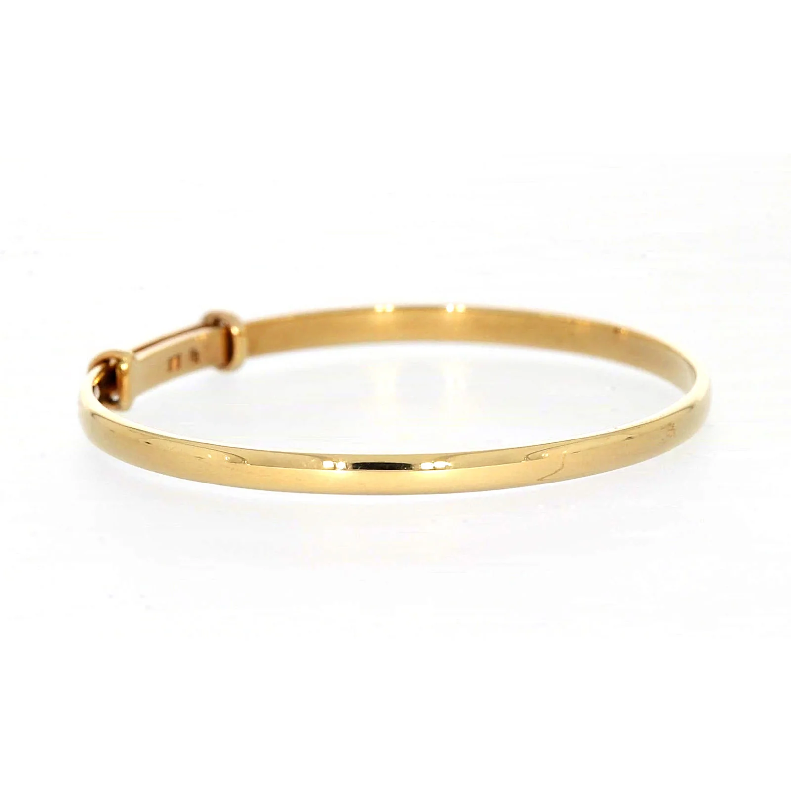9ct Yellow Gold 34-48mm Adjustable Baby Bangle - Image 61