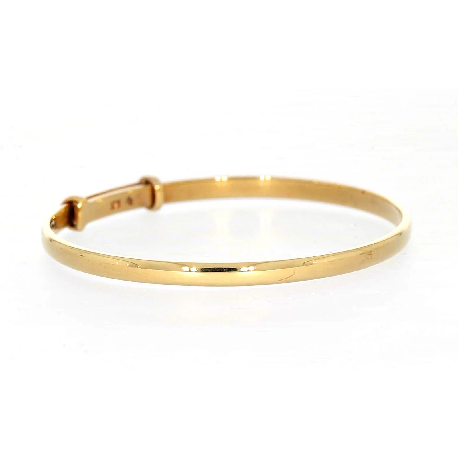 9ct Yellow Gold 34-48mm Adjustable Baby Bangle - Image 63