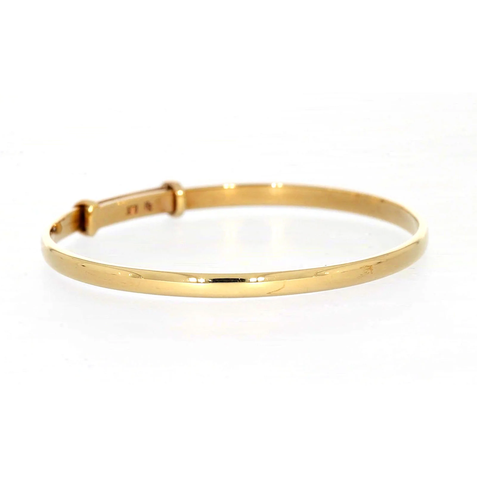 9ct Yellow Gold 34-48mm Adjustable Baby Bangle - Image 64