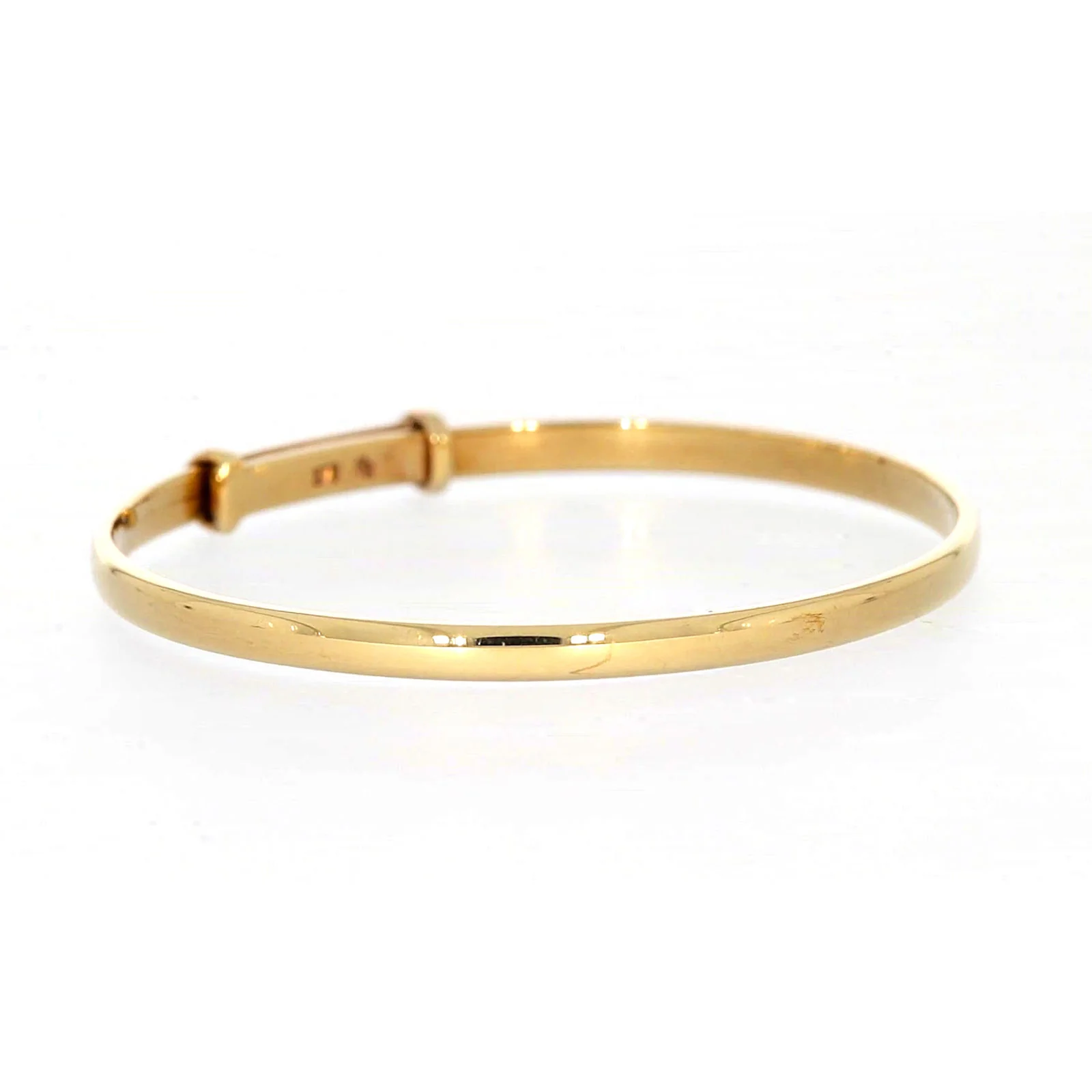 9ct Yellow Gold 34-48mm Adjustable Baby Bangle - Image 65