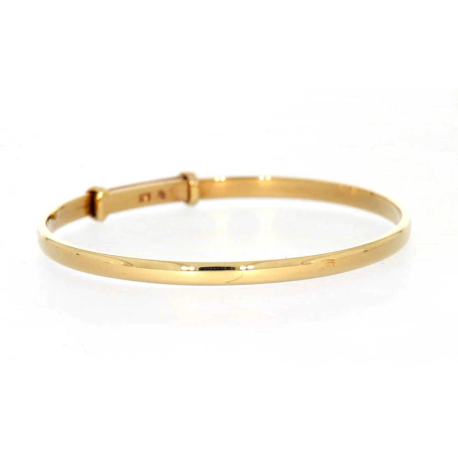 9ct Yellow Gold 34-48mm Adjustable Baby Bangle - Image 66