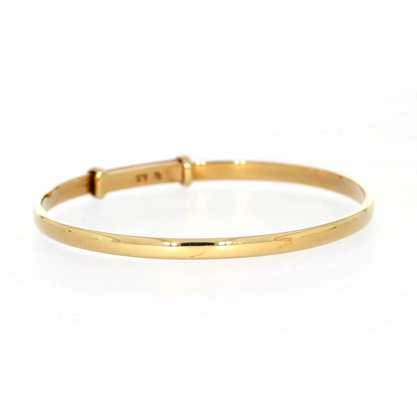 9ct Yellow Gold 34-48mm Adjustable Baby Bangle - Image 67