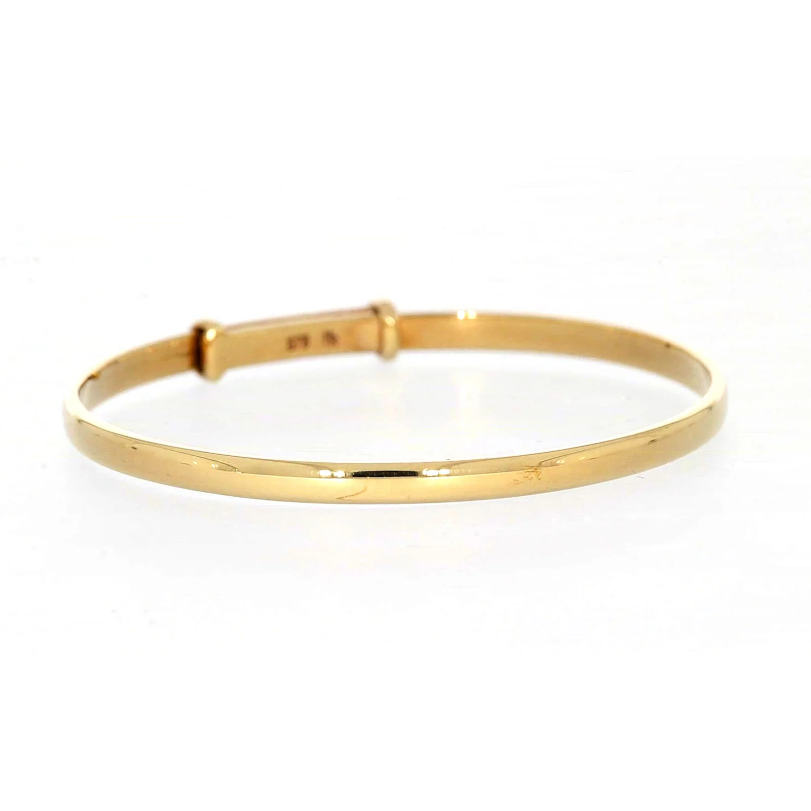 9ct Yellow Gold 34-48mm Adjustable Baby Bangle - Image 68
