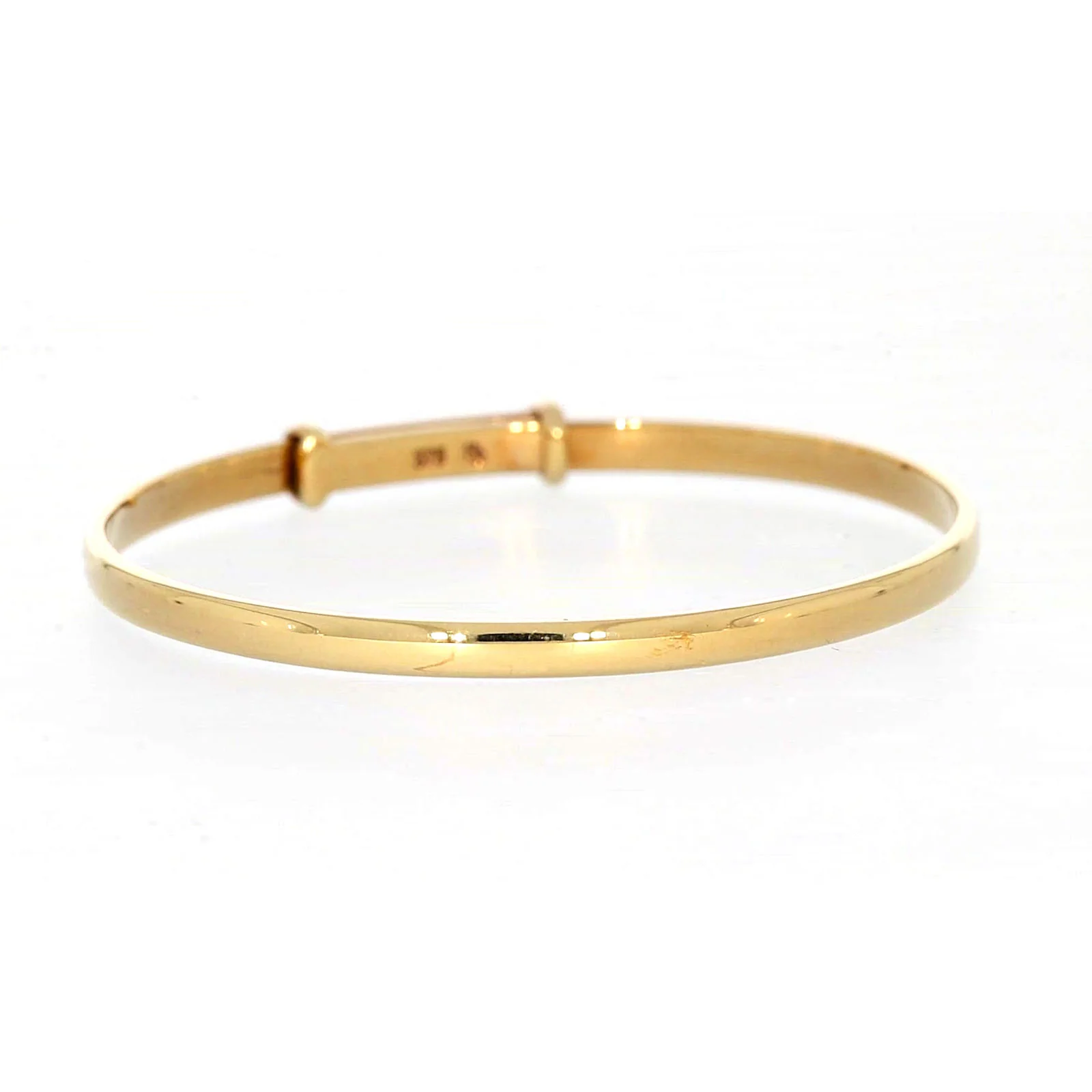 9ct Yellow Gold 34-48mm Adjustable Baby Bangle - Image 69