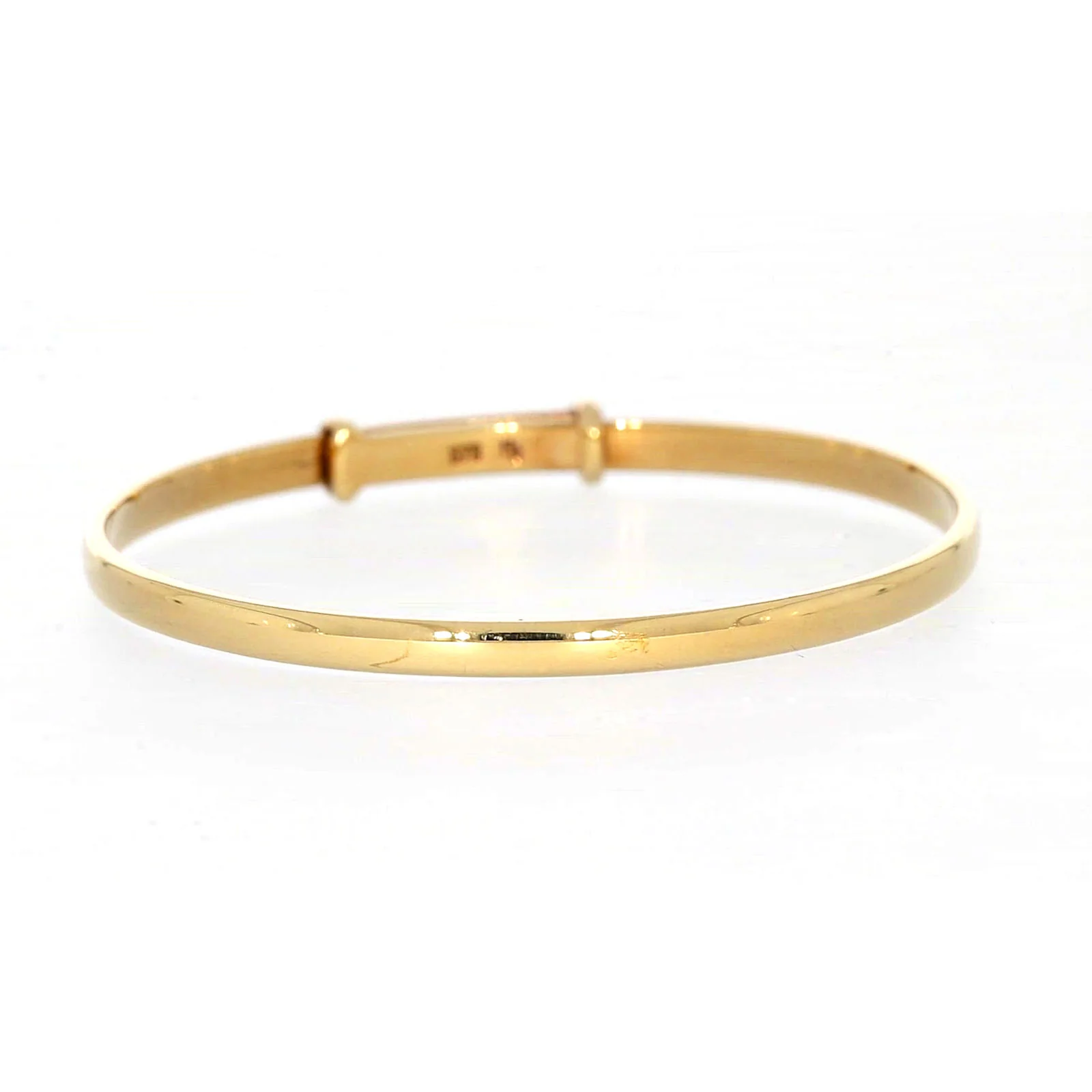 9ct Yellow Gold 34-48mm Adjustable Baby Bangle - Image 70