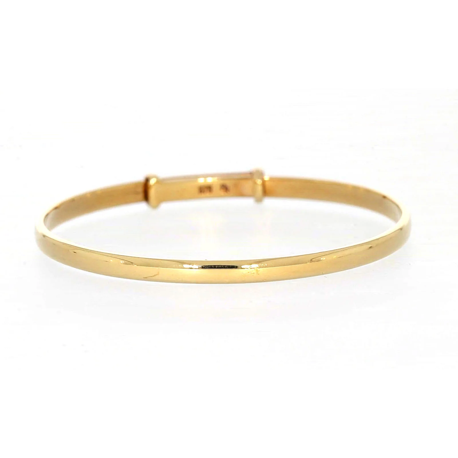 9ct Yellow Gold 34-48mm Adjustable Baby Bangle - Image 71