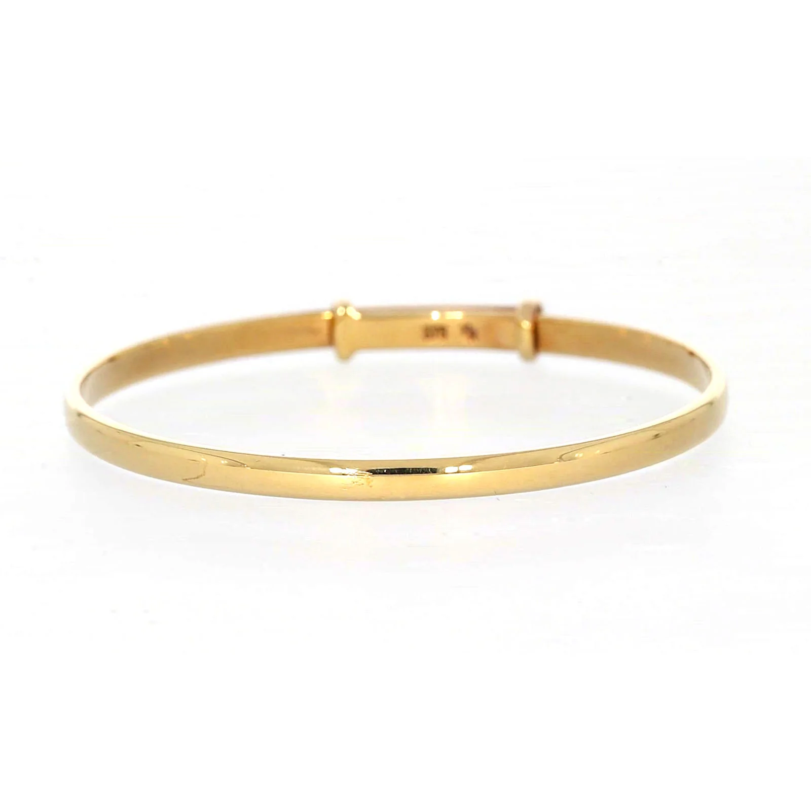 9ct Yellow Gold 34-48mm Adjustable Baby Bangle - Image 74