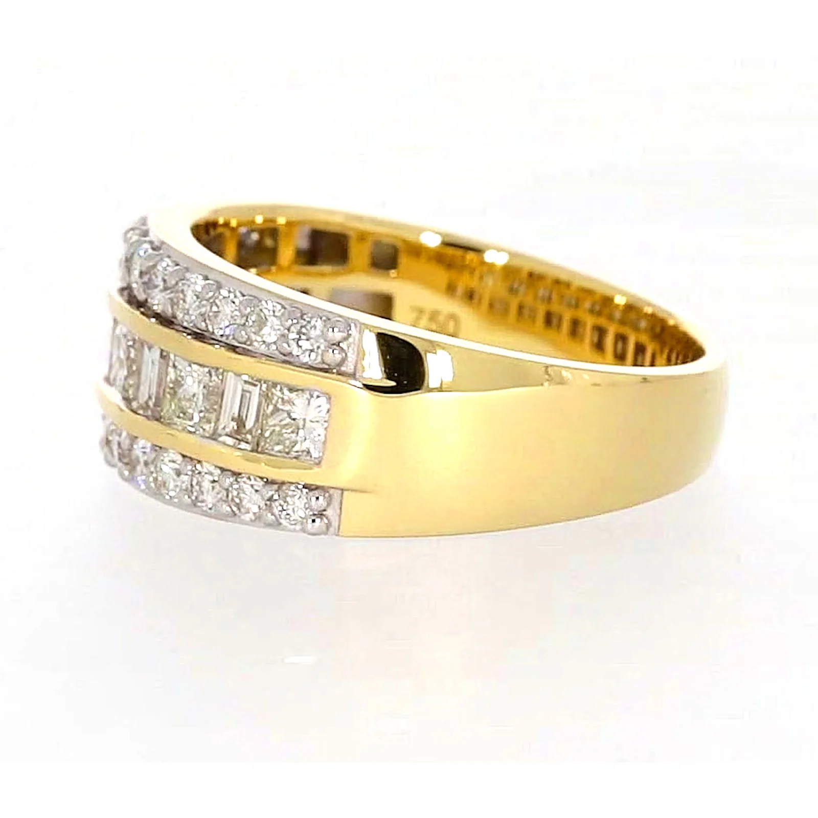 18ct Yellow Gold Princess Cut with 1.50 Carat tw of Diamonds Ring - Image 18