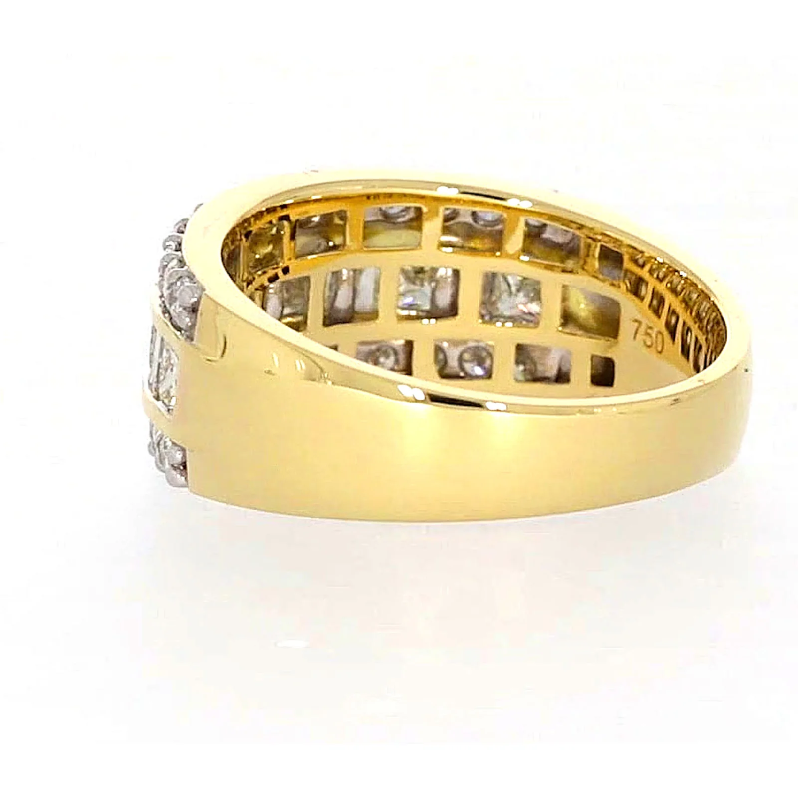 18ct Yellow Gold Princess Cut with 1.50 Carat tw of Diamonds Ring - Image 28