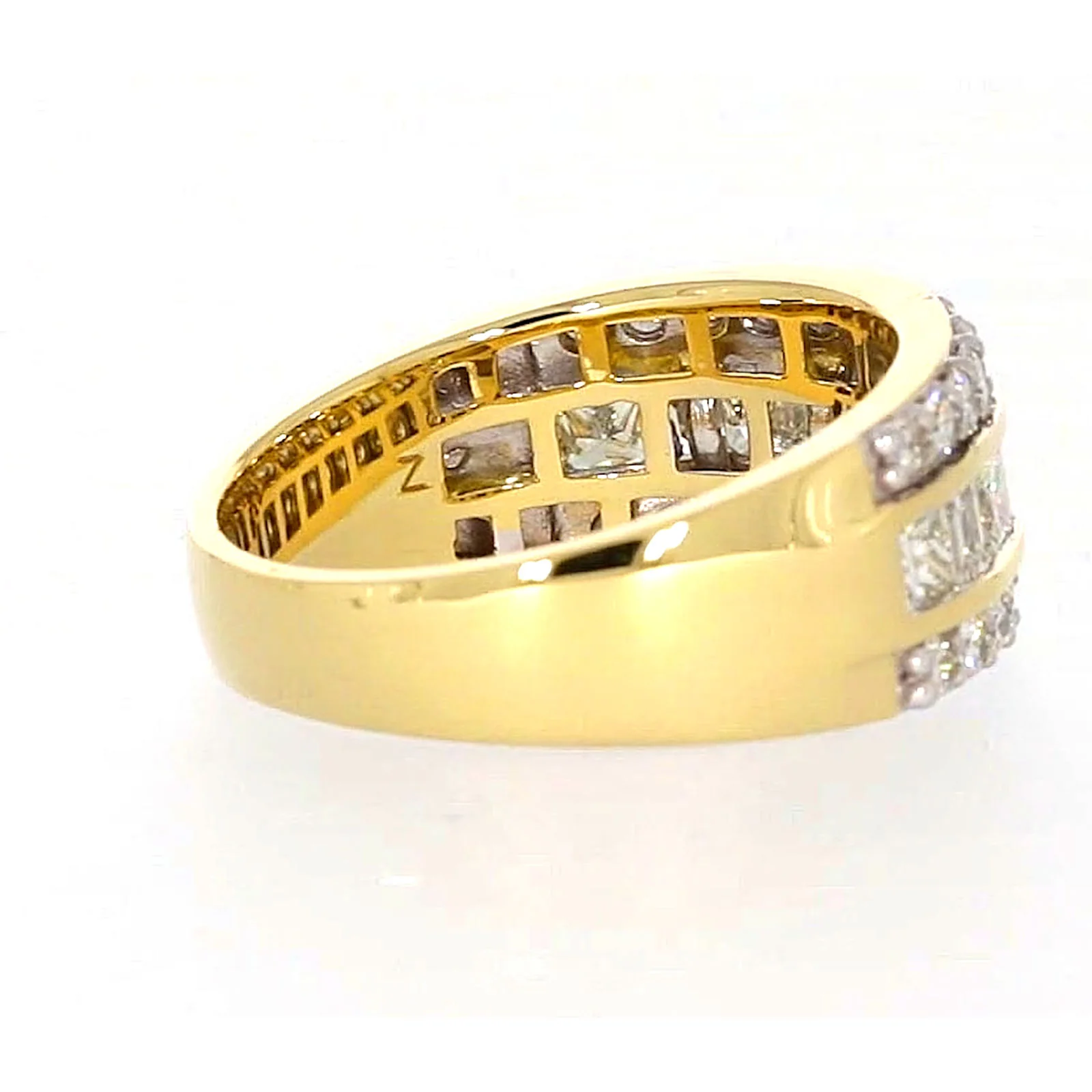 18ct Yellow Gold Princess Cut with 1.50 Carat tw of Diamonds Ring - Image 50