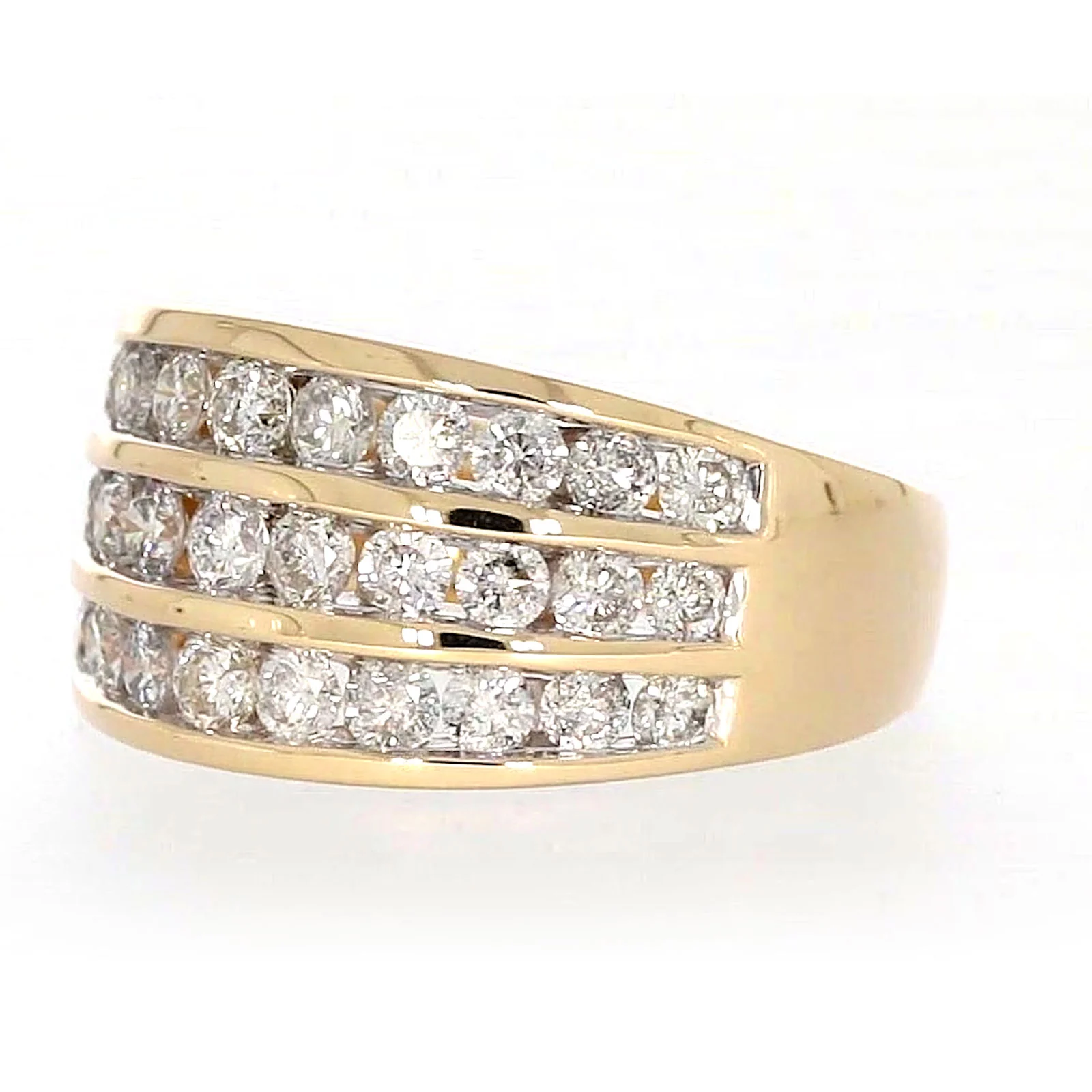 9ct Yellow Gold Round Brilliant Cut with 2 CARAT tw of Diamonds Ring - Image 10