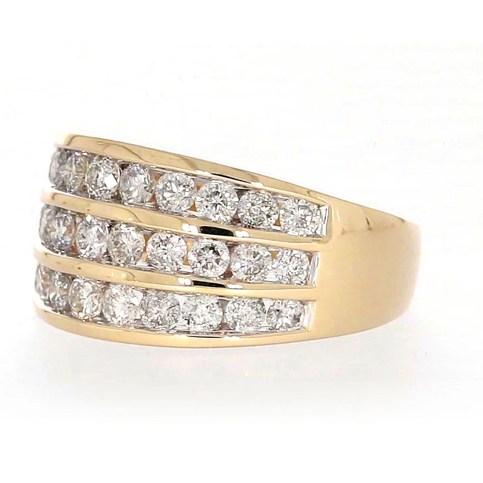 9ct Yellow Gold Round Brilliant Cut with 2 CARAT tw of Diamonds Ring - Image 11