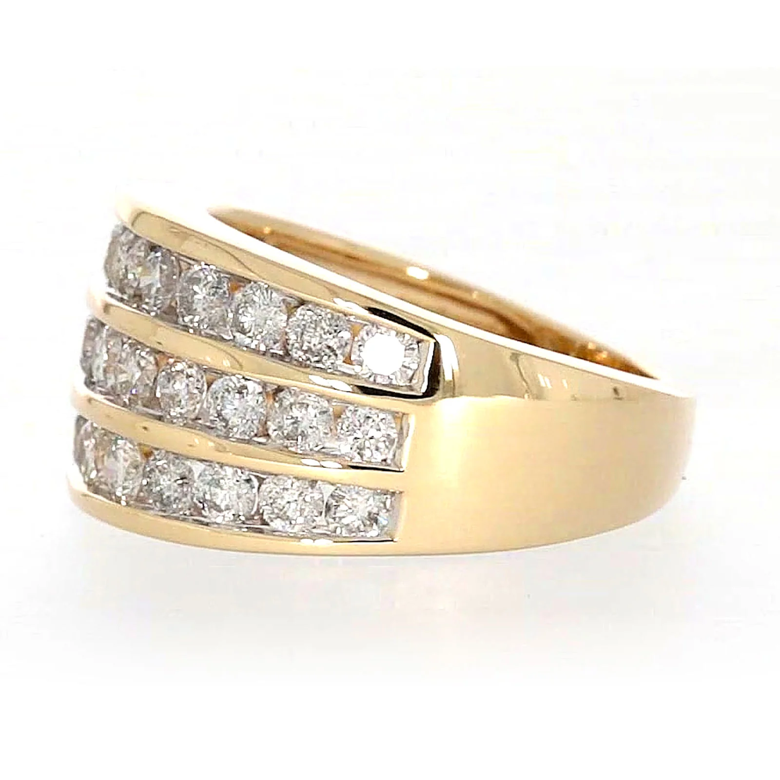 9ct Yellow Gold Round Brilliant Cut with 2 CARAT tw of Diamonds Ring - Image 16