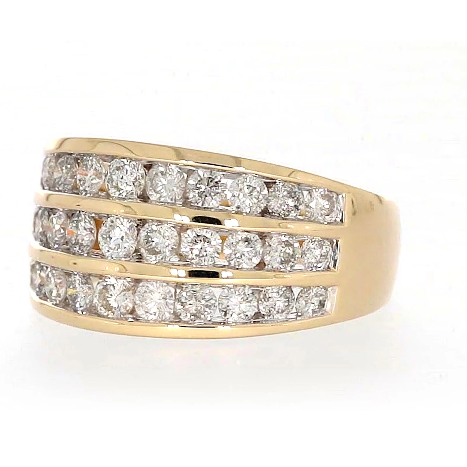 9ct Yellow Gold Round Brilliant Cut with 2 CARAT tw of Diamonds Ring - Image 8