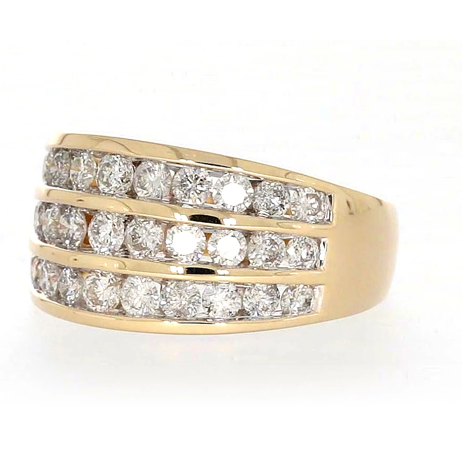 9ct Yellow Gold Round Brilliant Cut with 2 CARAT tw of Diamonds Ring - Image 9