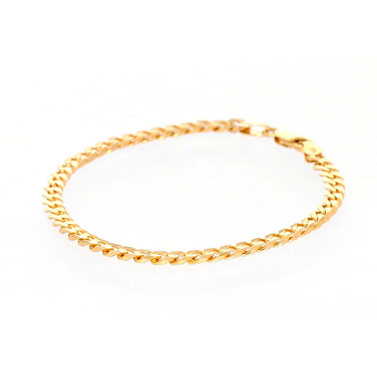 9ct Yellow Gold 19cm Curb Bracelet - Image 11