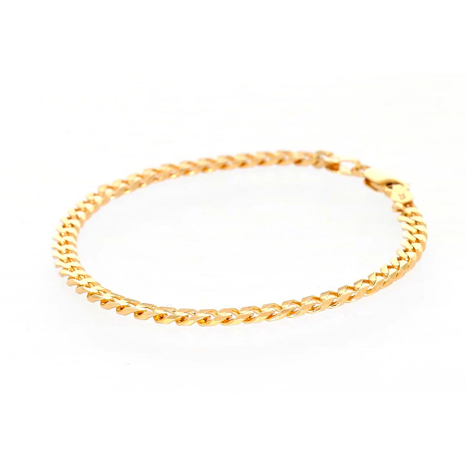 9ct Yellow Gold 19cm Curb Bracelet - Image 13