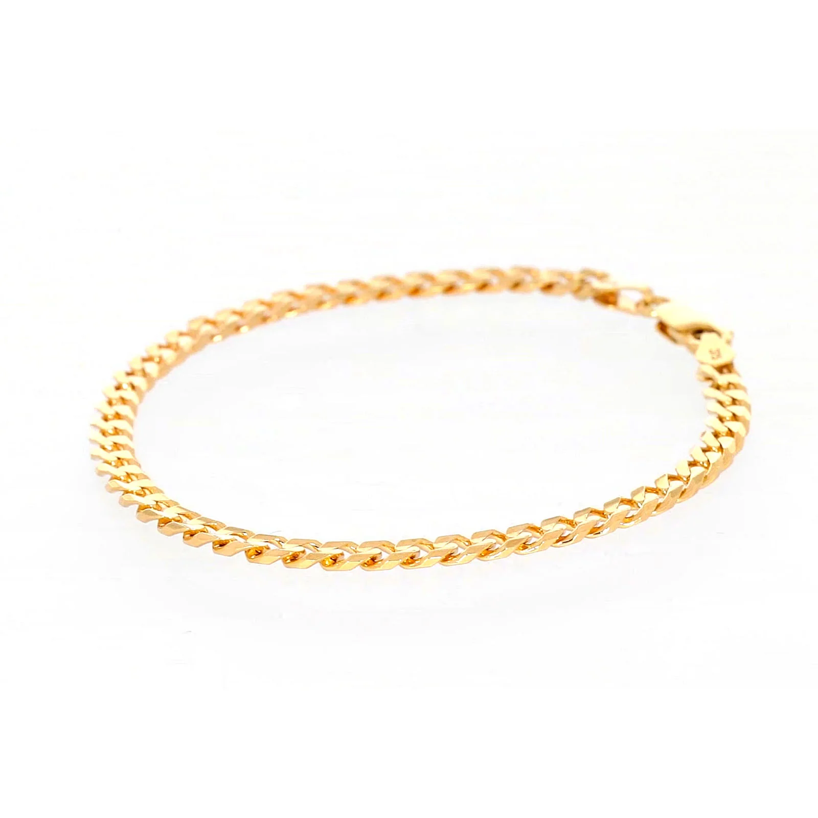9ct Yellow Gold 19cm Curb Bracelet - Image 14