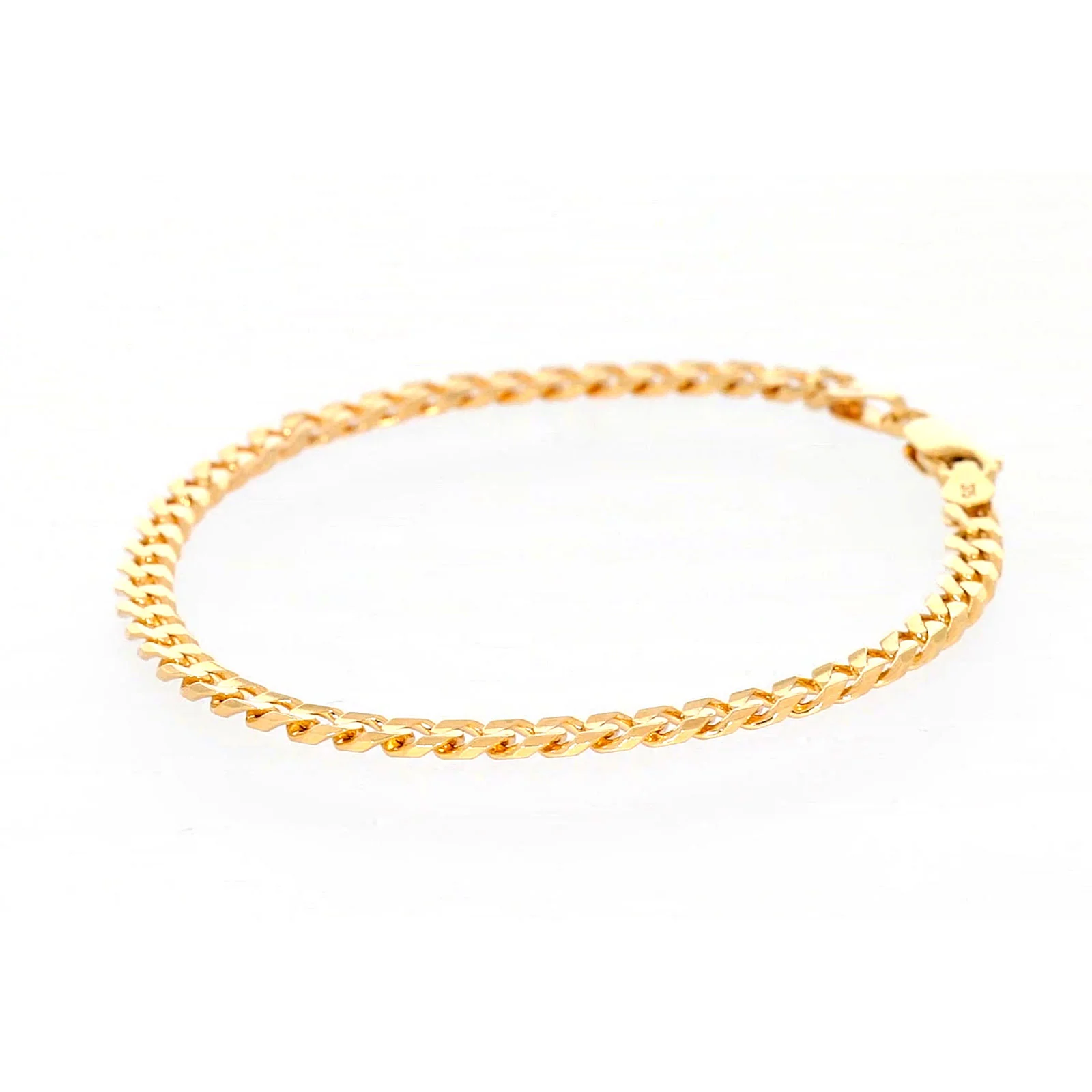 9ct Yellow Gold 19cm Curb Bracelet - Image 15