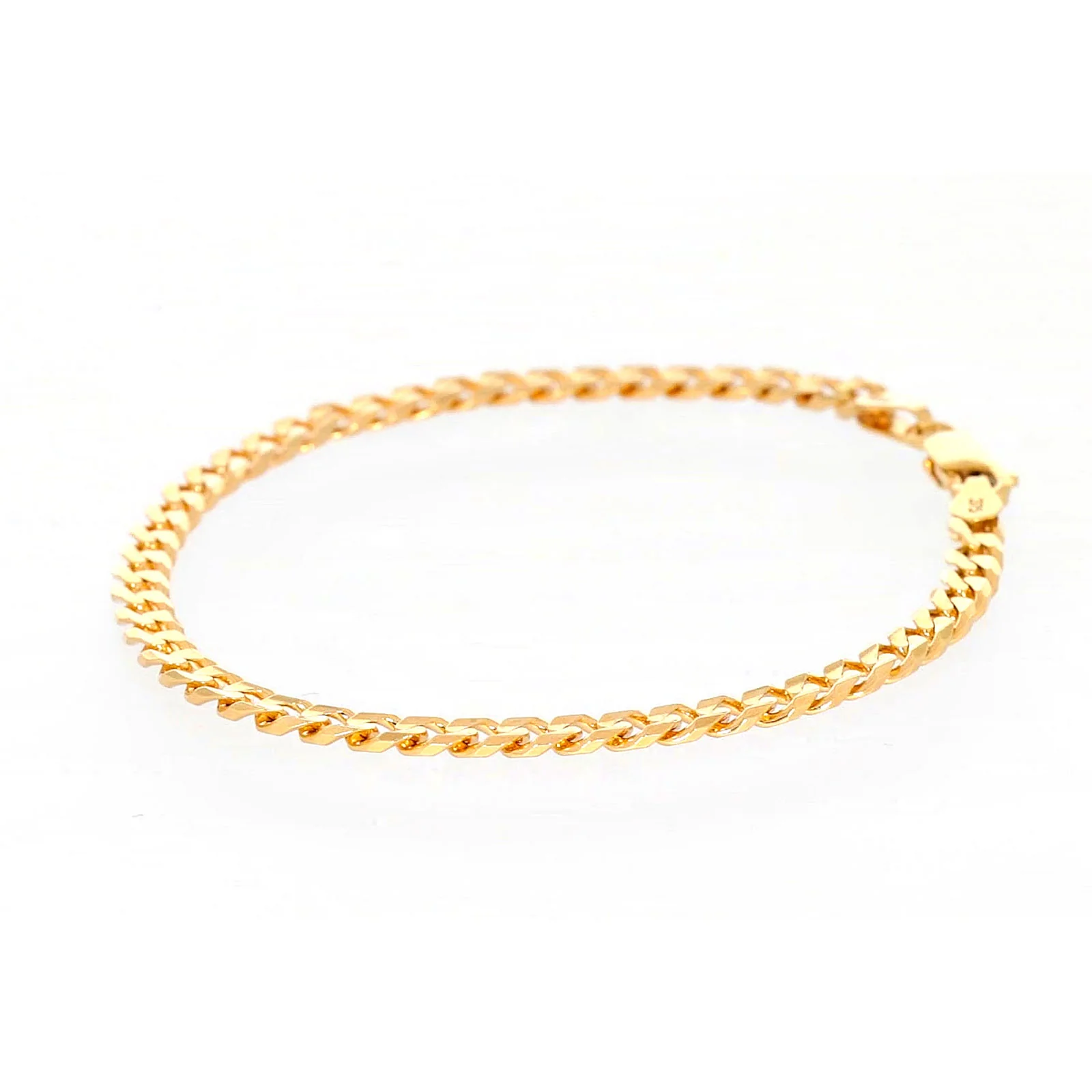 9ct Yellow Gold 19cm Curb Bracelet - Image 16