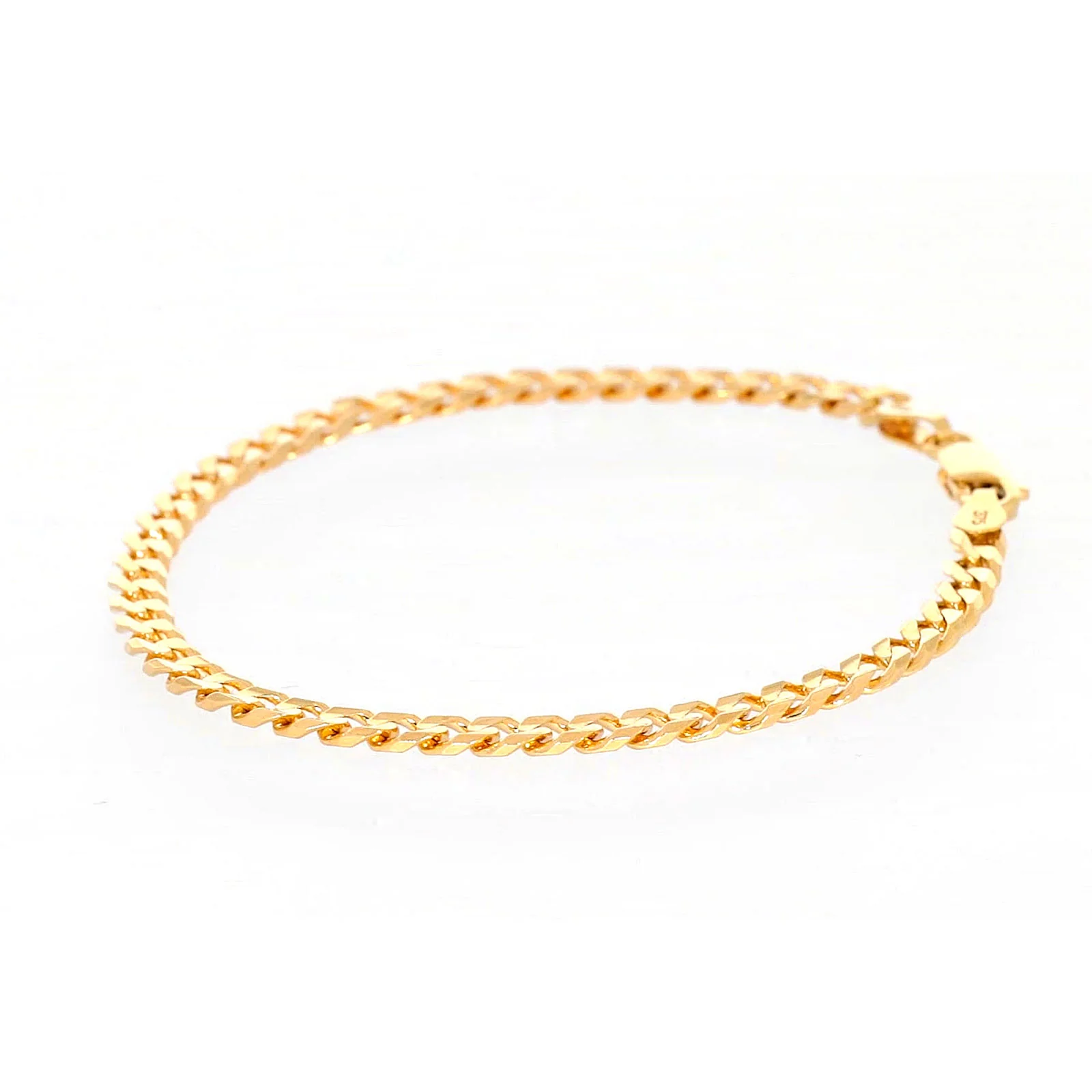 9ct Yellow Gold 19cm Curb Bracelet - Image 17
