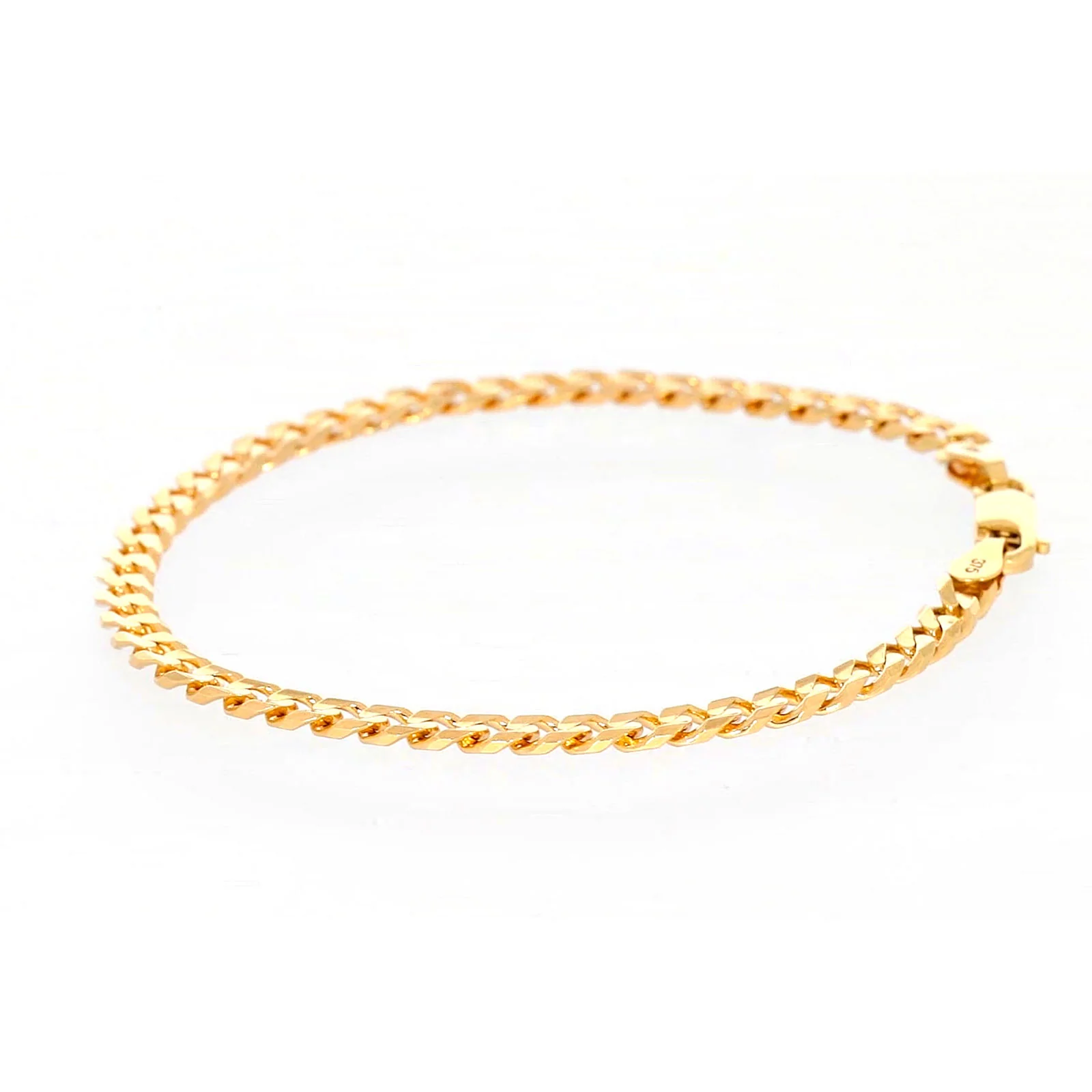 9ct Yellow Gold 19cm Curb Bracelet - Image 20