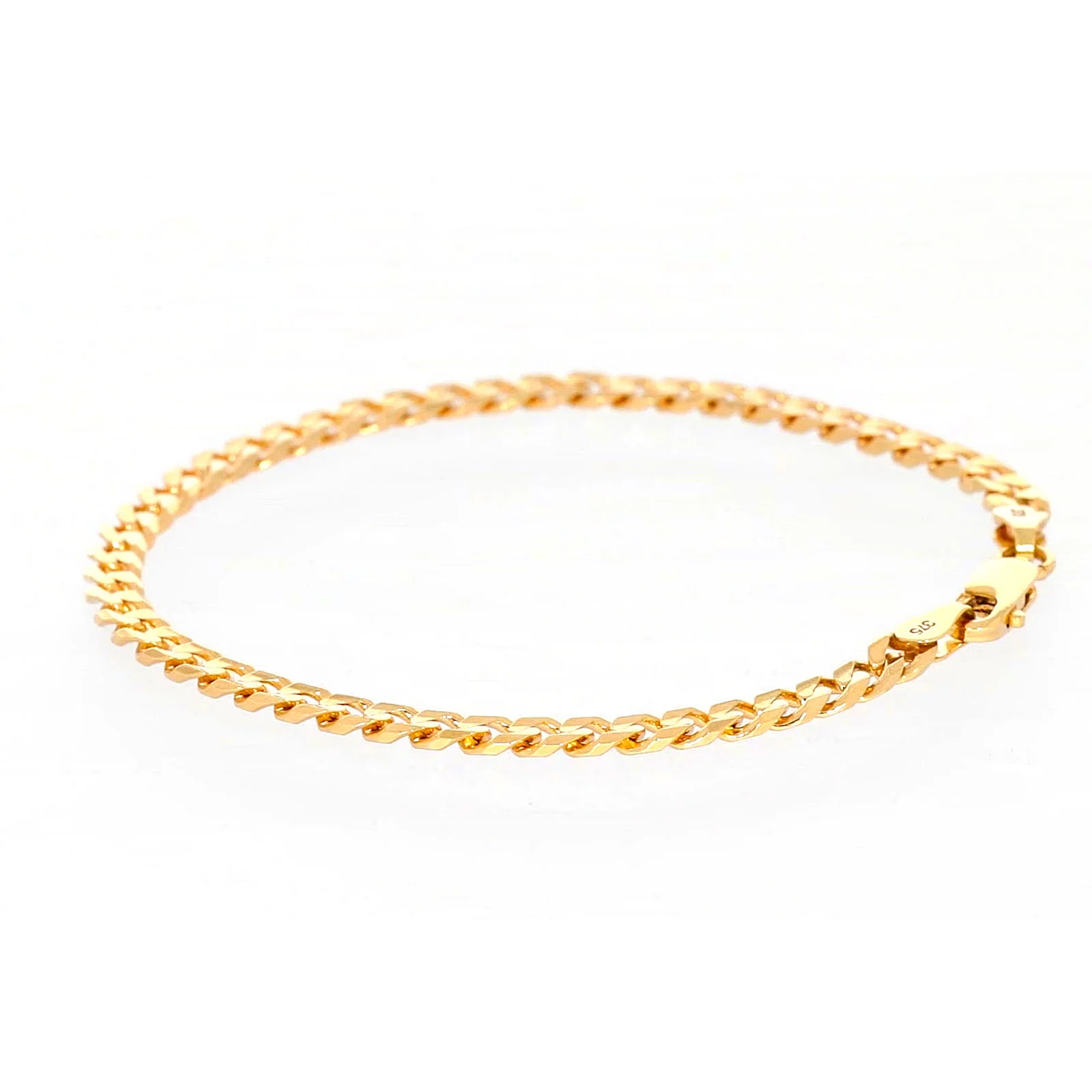 9ct Yellow Gold 19cm Curb Bracelet - Image 24