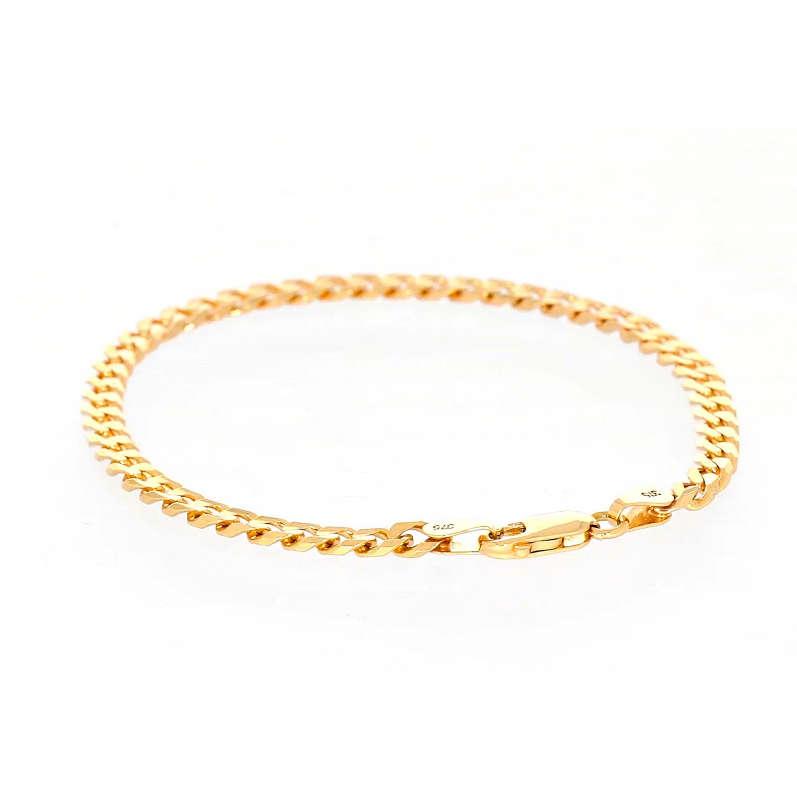 9ct Yellow Gold 19cm Curb Bracelet - Image 34